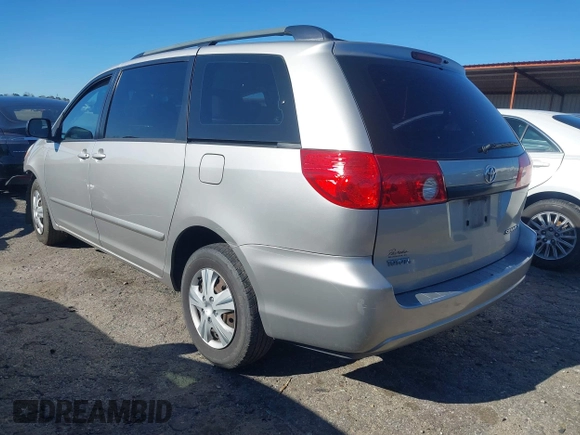 2007 Toyota Sienna CE with VIN 5TDZK23CX7S041018, listed as a IAAI auction lot 41838454 with 249,644 mi miles. Bid and sale history available at carsss.com. Image 3.