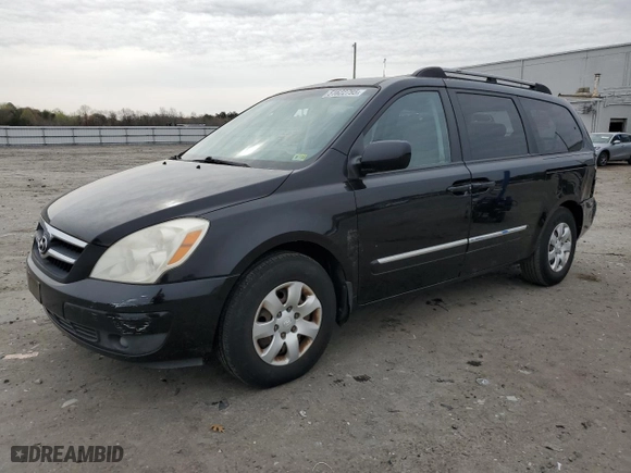 2008 Hyundai Entourage GLS with VIN KNDMC233786046573, listed as a Copart auction lot 51622795 with 173,321 mi miles and Salvage Title. Bid and sale history available at carsss.com. Image 1.