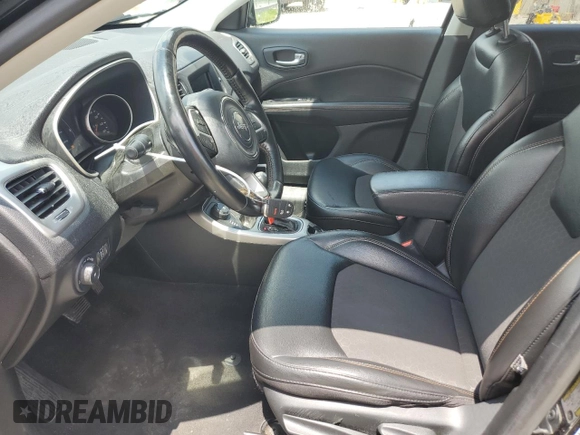 2020 Jeep Compass Latitude with VIN 3C4NJDBB1LT117179, listed as a Copart auction lot 62925095 with 130,262 mi miles and Clean title. Bid and sale history available at DreamBid. Image 7.