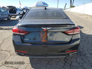 2018 Genesis G80 3.8L with VIN KMHGN4JE6JU225160, listed as a Copart auction lot 85454134 with 67,994 mi miles and Salvage Title. Bid and sale history available at carsss.com. Image 6.