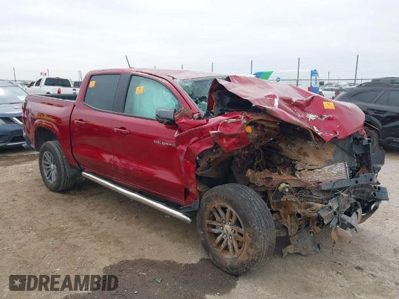 2023 Chevrolet Colorado 2WD LT z VIN 1GCPSCEK7P1269024, wystawiony jako IAAI lot #41788940 z przebiegiem Nie podano mil oraz . Historia ofert i sprzedaży dostępna na DreamBid. Obrazek 1.