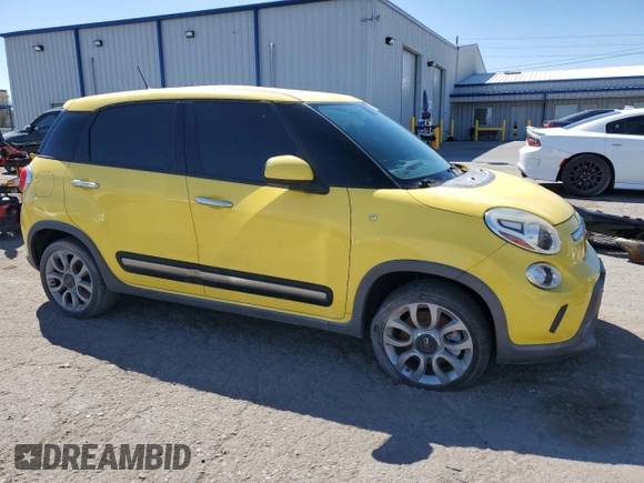 2014 FIAT 500L Trekking with VIN ZFBCFADH4EZ028911, listed as a Copart auction lot 72002594 with 59,245 mi miles and Salvage Title. Bid and sale history available at DreamBid. Image 4.