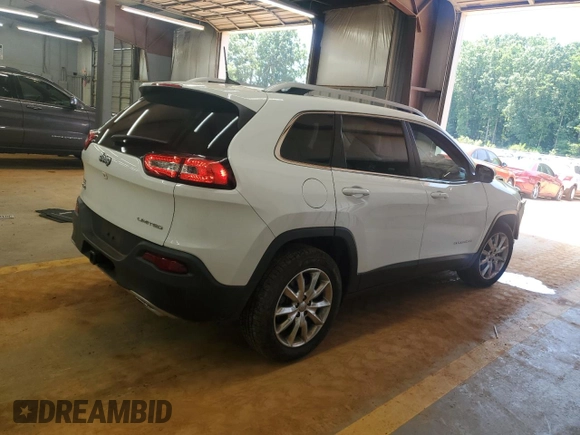 2017 Jeep Cherokee Limited with VIN 1C4PJMDS2HW544202, listed as a Copart auction lot 59942135 with 36,140 mi miles and Salvage title. Bid and sale history available at DreamBid. Image 3.