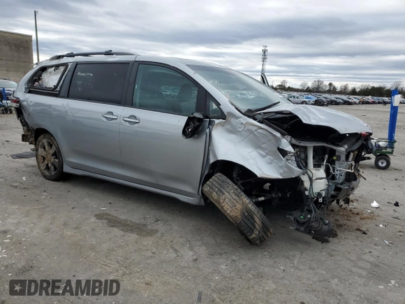 2016 Toyota Sienna SE with VIN 5TDXK3DC0GS725247, listed as a Copart auction lot 48266475 with 100,122 mi miles and Salvage title. Bid and sale history available at DreamBid. Image 4.