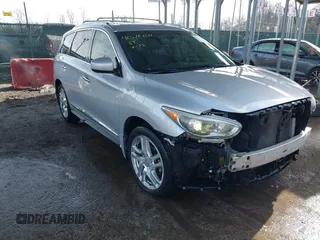 2013 Infiniti JX35 z VIN 5N1AL0MM3DC334693, wystawiony jako IAAI lot #41576207 z przebiegiem 113 677 mil mil oraz . Historia ofert i sprzedaży dostępna na DreamBid. Obrazek 1.