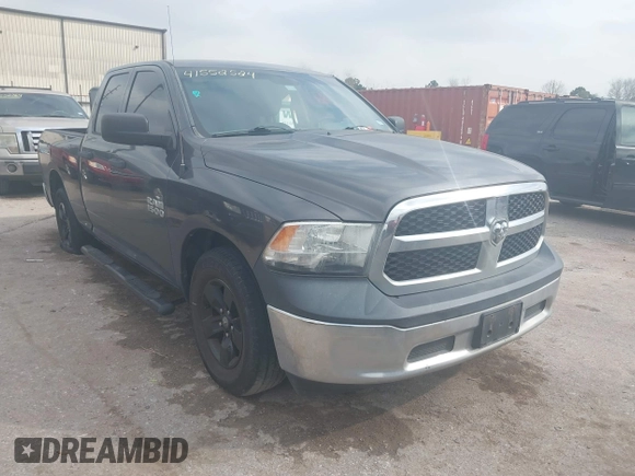 2014 Ram 1500 Tradesman with VIN 1C6RR6FG1ES332987, listed as a IAAI auction lot 41552524 with 217,684 mi miles and . Bid and sale history available at DreamBid. Image 1.