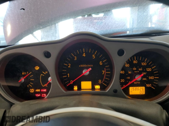 2005 Nissan 350Z Enthusiast with VIN JN1AZ34D45M609202, listed as a Copart auction lot 52929955 with 158,626 mi miles and Salvage Title. Bid and sale history available at carsss.com. Image 9.