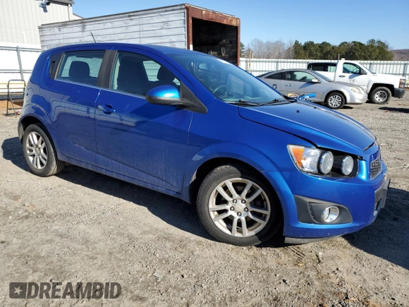 2016 Chevrolet Sonic LT with VIN 1G1JC6SB0G4175731, listed as a Copart auction lot 41773445 with 77,636 mi miles and Salvage Title. Bid and sale history available at carsss.com. Image 4.