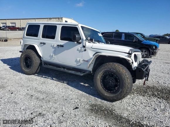 2019 Jeep Wrangler Unlimited Sport S with VIN 1C4HJXDG0KW573061, listed as a Copart auction lot 84596334 with 55,734 mi miles and Salvage Title. Bid and sale history available at carsss.com. Image 4.