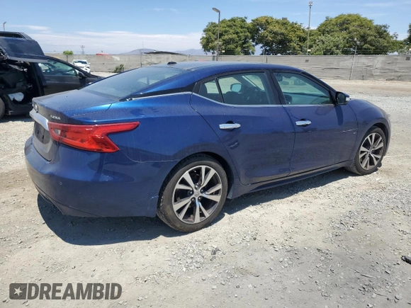 2016 Nissan Maxima SV with VIN 1N4AA6AP5GC383724, listed as a Copart auction lot 63520495 with 79,796 mi miles and Salvage title. Bid and sale history available at DreamBid. Image 3.