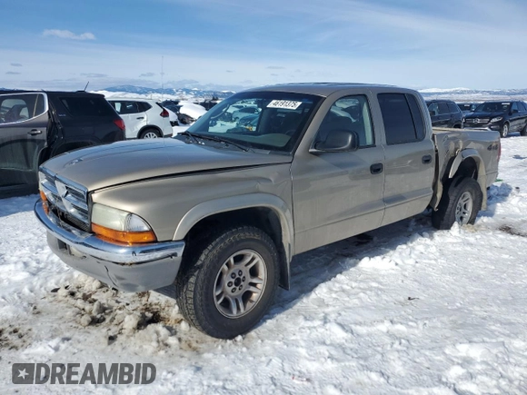 2003 Dodge Dakota SLT with VIN 1D7HG48N03S100510, listed as a Copart auction lot 46191375 with 174,849 mi miles and Clean Title. Bid and sale history available at carsss.com. Image 1.