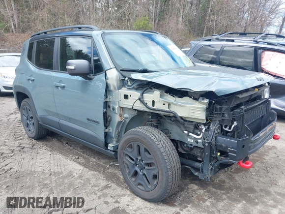 2017 Jeep Renegade Trailhawk z VIN ZACCJBCB5HPF24639, wystawiony jako IAAI lot #42041419 z przebiegiem 80 472 mil mil oraz . Historia ofert i sprzedaży dostępna na DreamBid. Obrazek 1.