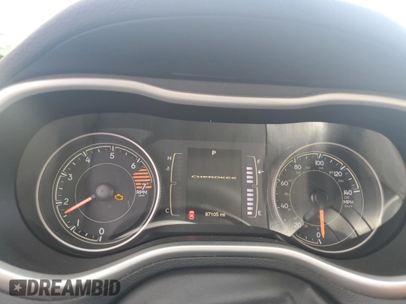 2016 Jeep Cherokee Sport z VIN 1C4PJLAB2GW257018, wystawiony jako Copart lot #55560405 z przebiegiem 97 105 mil mil oraz Szkoda całkowita • Salvage title. Historia ofert i sprzedaży dostępna na DreamBid. Obrazek 9.