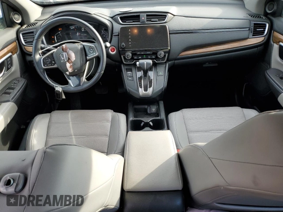 2017 Honda CR-V EX-L with VIN 7FARW1H87HE004506, listed as a Copart auction lot 52672355 with 43,519 mi miles and Salvage Title. Bid and sale history available at DreamBid. Image 8.