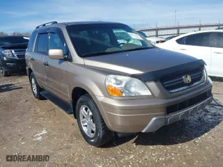 2004 Honda Pilot EX with VIN 2HKYF18574H578967, listed as a IAAI auction lot 41622715 with 150,803 mi miles. Bid and sale history available at carsss.com. Image 1.