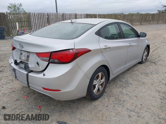 2015 Hyundai Elantra SE z VIN 5NPDH4AE2FH651542, wystawiony jako IAAI lot #42085090 z przebiegiem 168 210 mil mil oraz . Historia ofert i sprzedaży dostępna na DreamBid. Obrazek 4.