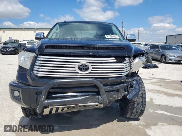 2015 Toyota Tundra 4WD Truck Platinum with VIN 5TFAW5F1XFX468916, listed as a Copart auction lot 71393304 with 196,393 mi miles and Salvage Title. Bid and sale history available at carsss.com. Image 5.