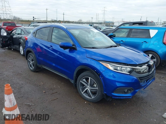 2022 Honda HR-V EX with VIN 3CZRU6H53NM773008, listed as a IAAI auction lot 41904292 with 24,703 mi miles. Bid and sale history available at carsss.com. Image 1.