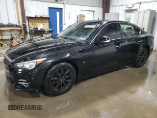 2015 Infiniti Q50 Premium z VIN JN1BV7AR8FM398854, wystawiony jako Copart lot #81476014 z przebiegiem 76 280 mil mil oraz Szkoda całkowita • Salvage title. Historia ofert i sprzedaży dostępna na DreamBid. Obrazek 1.
