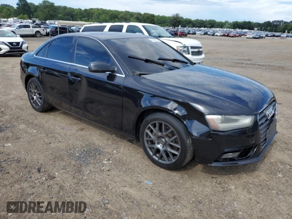 2013 Audi A4 Premium with VIN WAUBFAFL0DN004375, listed as a Copart auction lot 61096035 with 205,905 mi miles and Salvage title. Bid and sale history available at DreamBid. Image 4.