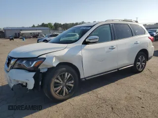 2019 Nissan Pathfinder SV z VIN 5N1DR2MN9KC619945, wystawiony jako Copart lot #62213885 z przebiegiem 112 292 mil mil oraz Czysty tytuł • Clean title. Historia ofert i sprzedaży dostępna na DreamBid. Obrazek 1.
