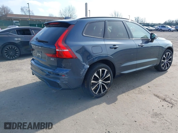 2023 Volvo XC60 Plus Dark Theme with VIN YV4L12RWXP1338603, listed as a IAAI auction lot 41675780 with 1 mi miles. Bid and sale history available at carsss.com. Image 4.