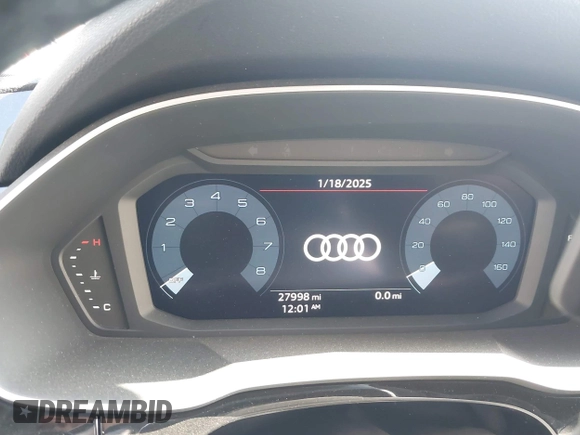 2021 Audi Q3 S line Premium with VIN WA1DECF39M1143545, listed as a IAAI auction lot 41499725 with 27,998 mi miles. Bid and sale history available at carsss.com. Image 7.