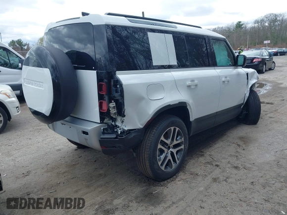 2025 Land Rover Defender S with VIN SALEJ7EX9S2383812, listed as a IAAI auction lot 41941914 with 412 mi miles and . Bid and sale history available at DreamBid. Image 4.
