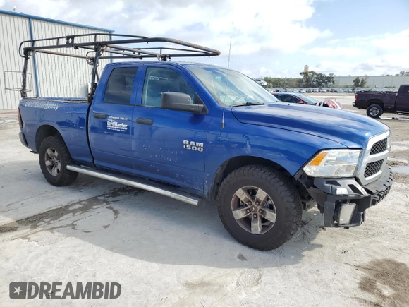 2018 Ram 1500 Tradesman with VIN 1C6RR6FT2JS211103, listed as a Copart auction lot 85976124 with 347,748 mi miles and Salvage title. Bid and sale history available at DreamBid. Image 4.