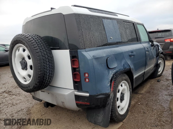 2024 Land Rover Defender S with VIN SALEJ7EU4R2330810, listed as a Copart auction lot 43918465 with 9,353 mi miles and Salvage title. Bid and sale history available at DreamBid. Image 3.