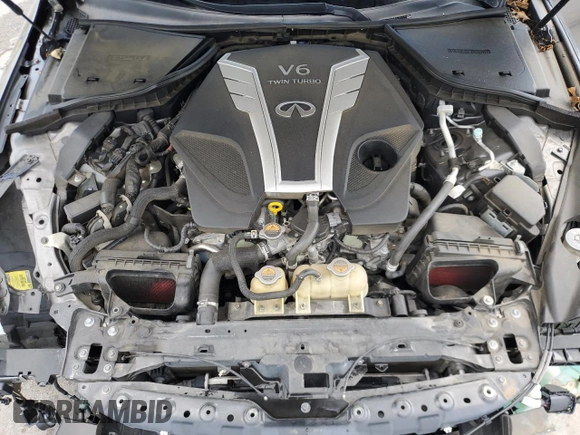 2018 Infiniti Q50 Luxe with VIN JN1EV7AP1JM353730, listed as a Copart auction lot 65150885 with 59,821 mi miles and Salvage title. Bid and sale history available at DreamBid. Image 11.