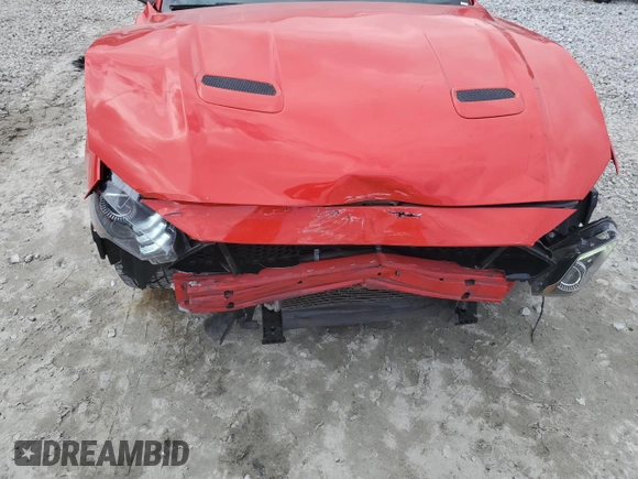 2019 Ford Mustang GT with VIN 1FA6P8CF7K5196244, listed as a Copart auction lot 44245405 with 74,182 mi miles and Salvage title. Bid and sale history available at DreamBid. Image 11.