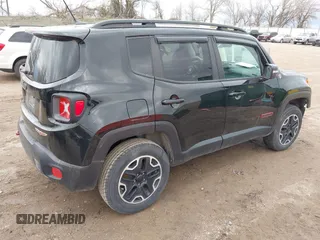 2017 Jeep Renegade Deserthawk with VIN ZACCJBCB4HPE77734, listed as a IAAI auction lot 41951678 with 105,872 mi miles and . Bid and sale history available at DreamBid. Image 4.