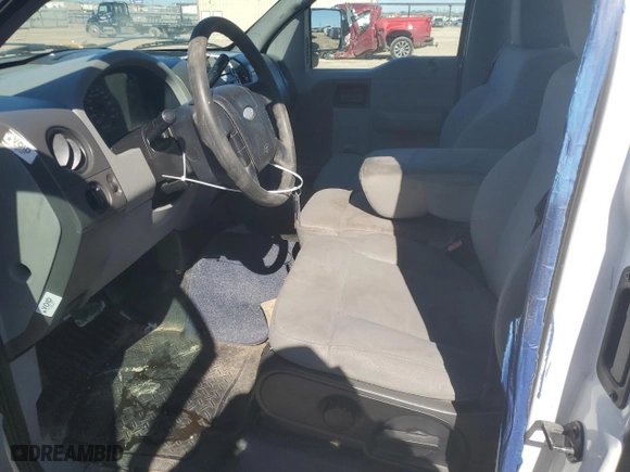 2007 Ford F-150 XL with VIN 1FTRF12W17NA45281, listed as a Copart auction lot 43424815 with 0 mi miles and Salvage Title. Bid and sale history available at carsss.com. Image 7.