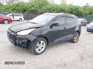 2011 Hyundai Tucson Limited with VIN KM8JUCACXBU293660, listed as a IAAI auction lot 42051931 with 99,995 mi miles and . Bid and sale history available at DreamBid. Image 2.