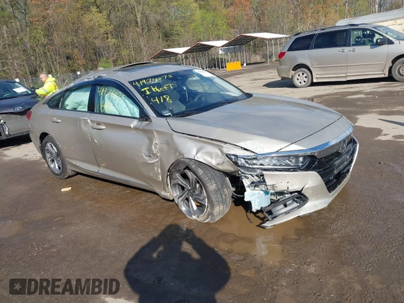 2018 Honda Accord EX-L z VIN 1HGCV1F52JA042612, wystawiony jako IAAI lot #41974075 z przebiegiem 75 569 mil mil oraz . Historia ofert i sprzedaży dostępna na DreamBid. Obrazek 1.