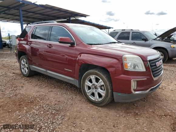 2017 GMC Terrain SLE with VIN 2GKFLNE35H6184313, listed as a Copart auction lot 48785705 with 96,361 mi miles and Salvage Title. Bid and sale history available at carsss.com. Image 4.