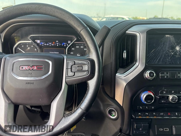 2021 GMC Sierra 1500 SLT z VIN 3GTU9DED1MG116187, wystawiony jako Copart lot #53917655 z przebiegiem 114 574 mil mil oraz Czysty tytuł • Clean title. Historia ofert i sprzedaży dostępna na DreamBid. Obrazek 9.