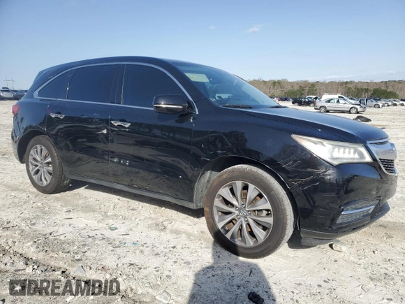 2016 Acura MDX w/Tech with VIN 5FRYD3H44GB008791, listed as a Copart auction lot 49749065 with 141,170 mi miles and Salvage Title. Bid and sale history available at carsss.com. Image 4.