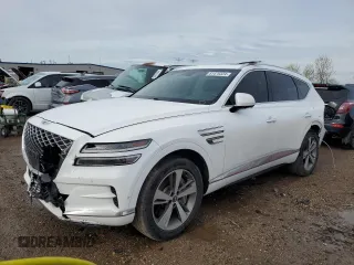 2021 Genesis GV80 Advanced Plus with VIN KMUHCESC0MU038158, listed as a Copart auction lot 51476324 with 65,540 mi miles and Salvage Title. Bid and sale history available at DreamBid. Image 1.