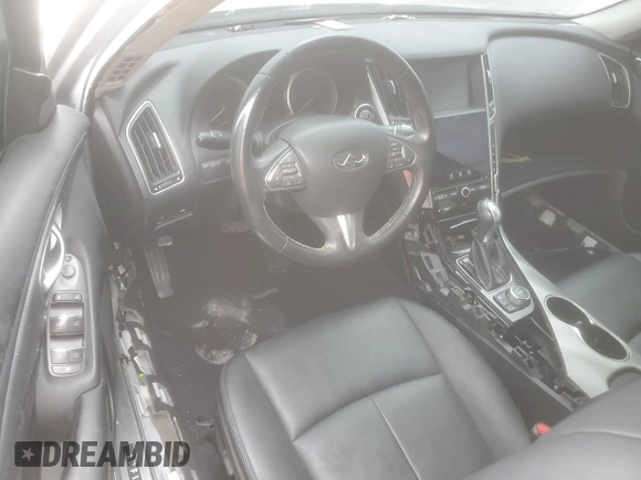 2015 Infiniti Q50 with VIN JN1BV7AP6FM342670, listed as a Copart auction lot 50789215 with 121,117 mi miles and Salvage Title. Bid and sale history available at DreamBid. Image 8.