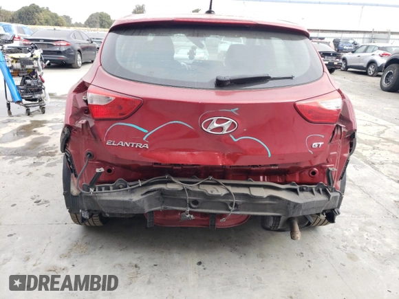 2016 Hyundai Elantra GT with VIN KMHD35LH0GU252885, listed as a Copart auction lot 62532064 with 84,976 mi miles and Salvage Title. Bid and sale history available at carsss.com. Image 6.