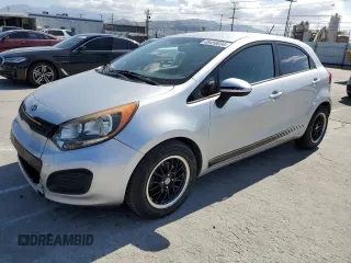 2012 Kia Rio LX with VIN KNADM5A37C6092993, listed as a Copart auction lot 48458034 with 108,314 mi miles and Salvage Title. Bid and sale history available at DreamBid. Image 1.