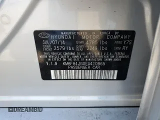 2014 Hyundai Azera Limited z VIN KMHFH4JG0EA410865, wystawiony jako Copart lot #50583525 z przebiegiem Nie podano mil oraz Szkoda całkowita • Salvage title. Historia ofert i sprzedaży dostępna na DreamBid. Obrazek 14.
