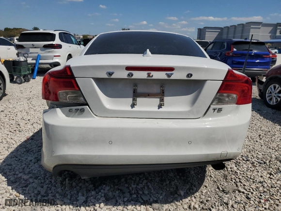 2013 Volvo C70 T5 with VIN YV1672MC7DJ140336, listed as a Copart auction lot 51600685 with 40,637 mi miles and Salvage Title. Bid and sale history available at carsss.com. Image 6.