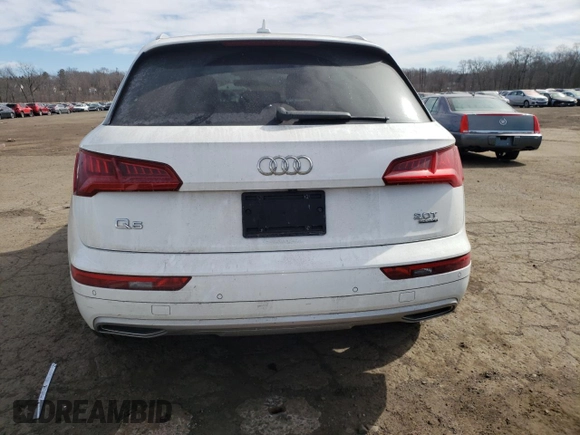 2018 Audi Q5 Premium Plus with VIN WA1BNAFYXJ2183307, listed as a Copart auction lot 48328035 with 0 mi miles and Salvage Title. Bid and sale history available at carsss.com. Image 6.