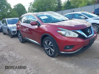 2015 Nissan Murano SL z VIN 5N1AZ2MH5FN228895, wystawiony jako IAAI lot #42303070 z przebiegiem 150 981 mil mil oraz . Historia ofert i sprzedaży dostępna na DreamBid. Obrazek 1.