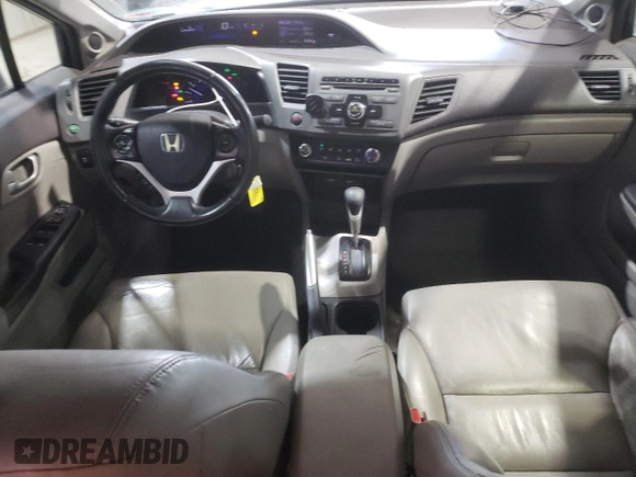 2012 Honda Civic EX-L with VIN 19XFB2F93CE004657, listed as a Copart auction lot 53540115 with 199,443 mi miles and Salvage Title. Bid and sale history available at DreamBid. Image 8.