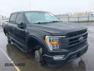 2021 Ford F-150 XL with VIN 1FTFW1E85MFA61098, listed as a IAAI auction lot 41802160 with 1 mi miles. Bid and sale history available at carsss.com. Image 1.