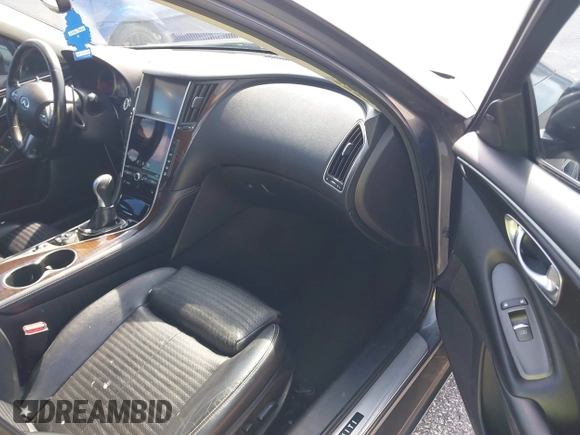 2015 Infiniti Q50 Premium z VIN JN1BV7AR3FM390743, wystawiony jako IAAI lot #41990093 z przebiegiem 91 350 mil mil oraz . Historia ofert i sprzedaży dostępna na DreamBid. Obrazek 5.